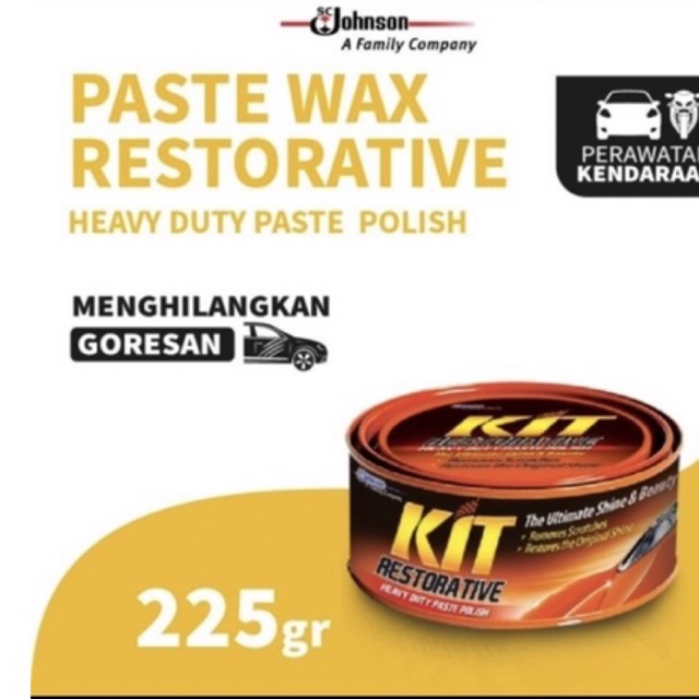 Kit Restorative Paste Wax 225gr Pembersih Motor Mobil