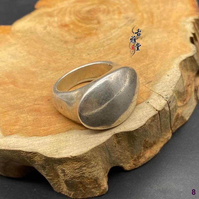 Antik Miscellaneous Koleksi Miao Imitasi Cincin Perak Polos Cincin Tembaga Emas Perak Kerajinan Kuno