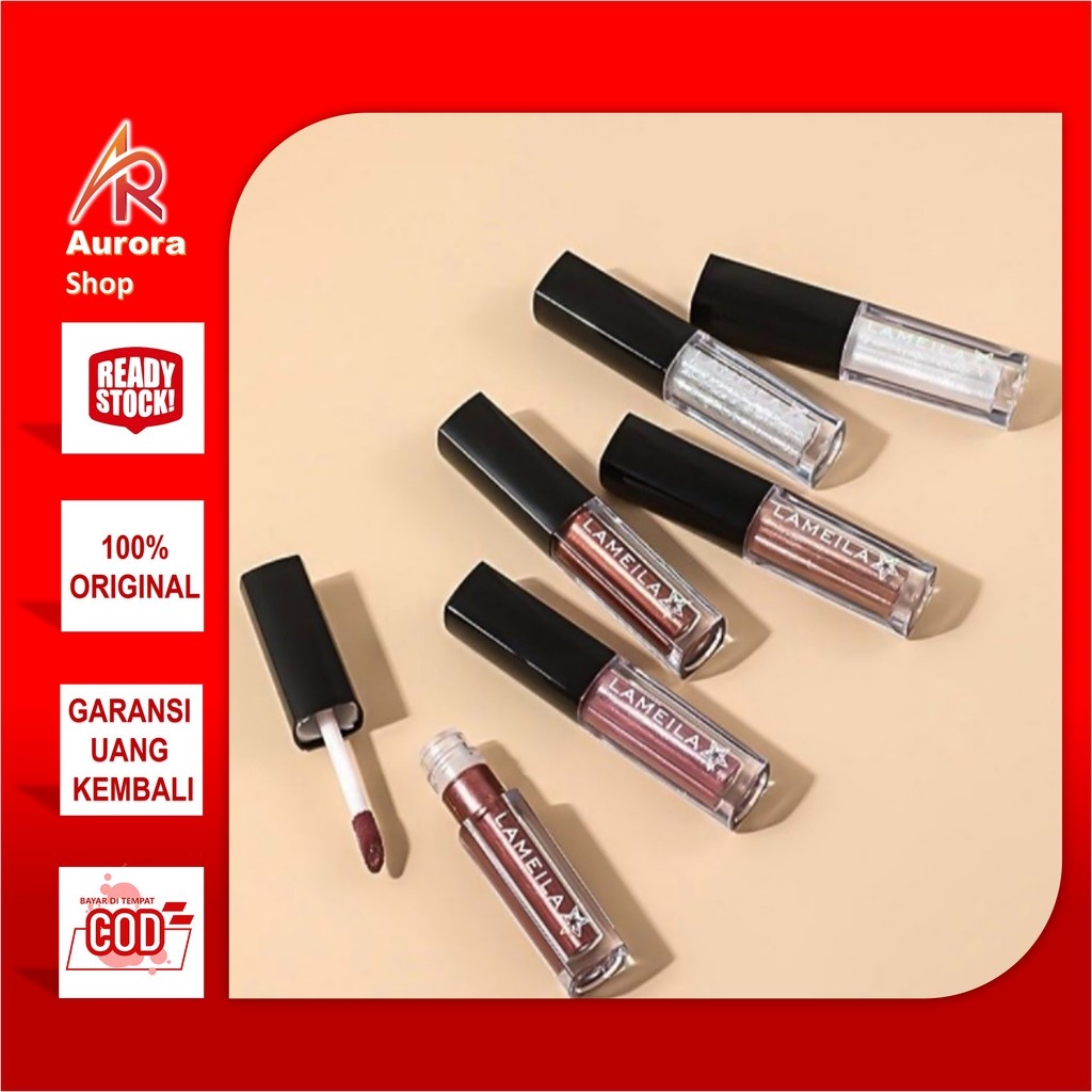 Lameila Eyeshadow Glitter Liquid, Eyeshadow Liquid By Aurora 1033