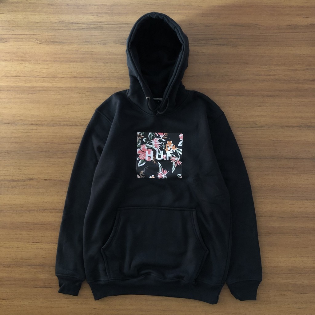 huf floral hoodie