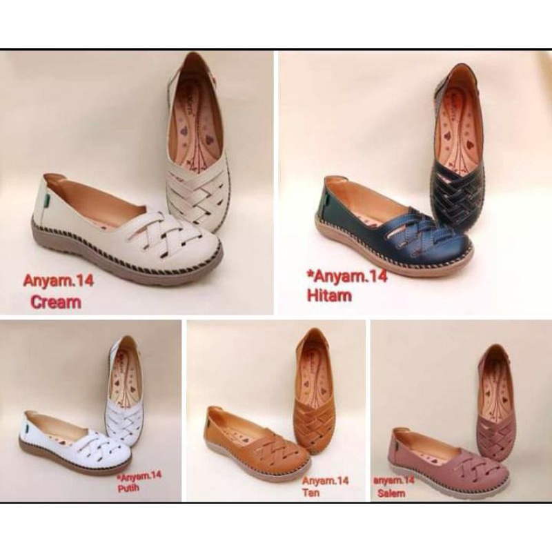[Gratis ongkir•COD] Sepatu Slip On Wanita Model Terbaru Anyam