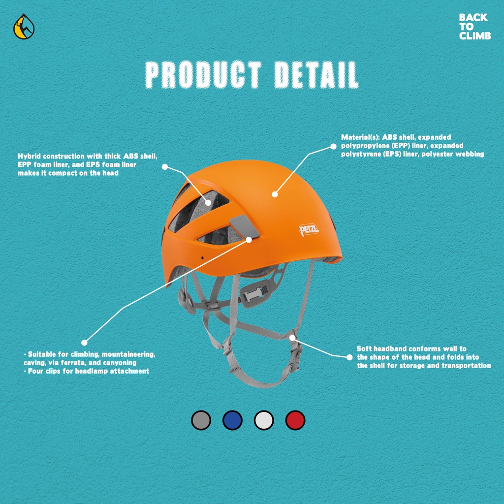 Petzl Boreo Climbing Helmet - Climbing Safety - Helm Safety Murah