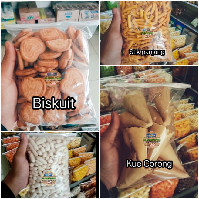 

Paket Cemilan Murah Isi 4 varian snack kue kering