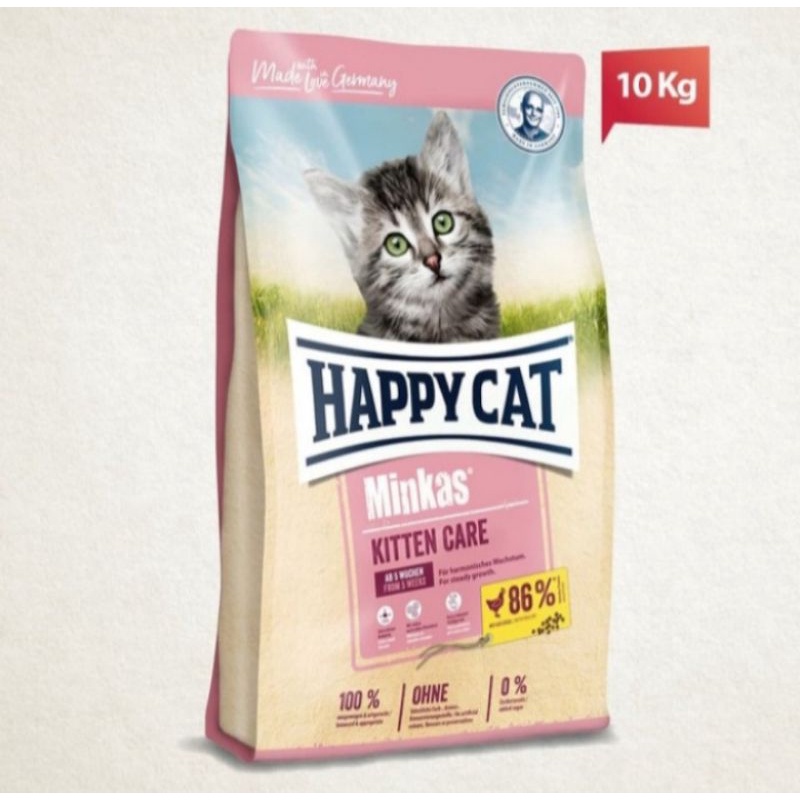 Ekspedisi makanan kucing Happy cat minkas kitten care 10kg