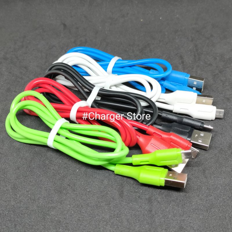 Kabel Data Bulat Warna Warni Micro USB 100Cm Murah Kualitas Bagus