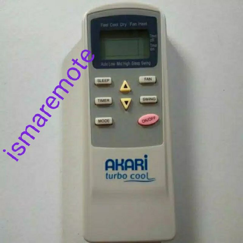 REMOTE REMOT AC AKARI TURBO COOL