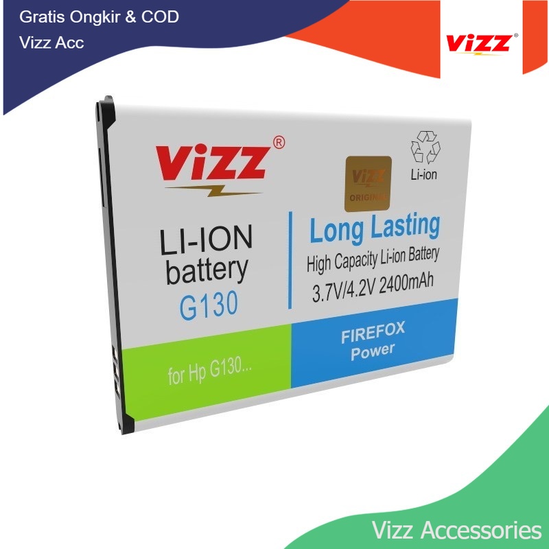 Baterai Batre Vizz Samsung Galaxy Young 2 G130 Original Vizz Bateray