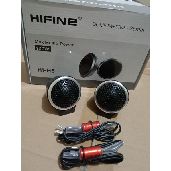 Promo Tweeter Hifine Hi-H6 Dome Neodymium 4 Ohm Termurah
