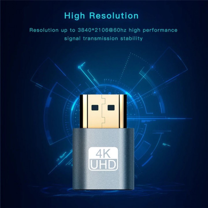 HDMI Virtual Display 4K DCC EDID Dummy Plug Display Cheat - Cocok untuk Para Miner Penambang Crypto