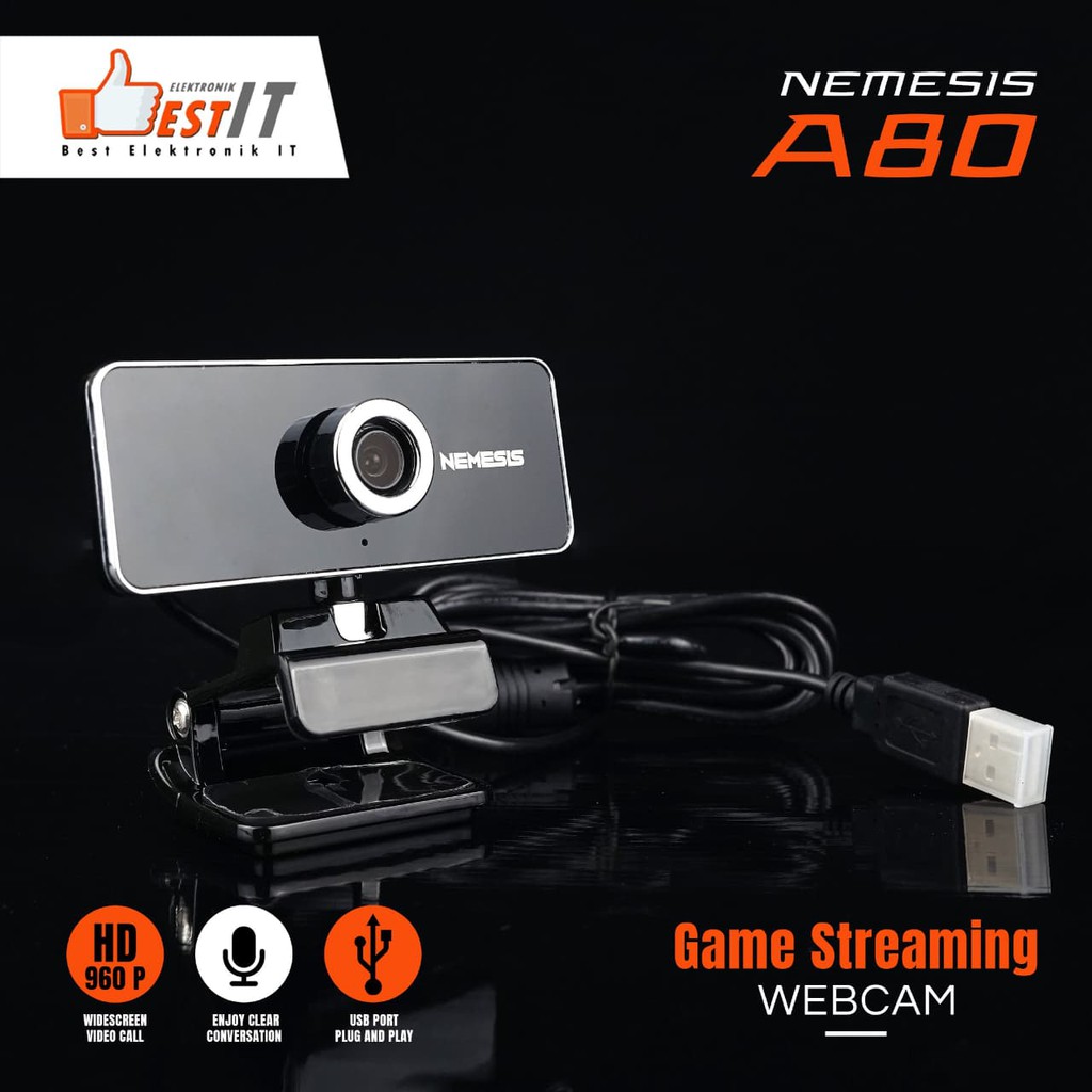 Webcam HD 960P NYK Nemesis A80 Night Hawk Streamer