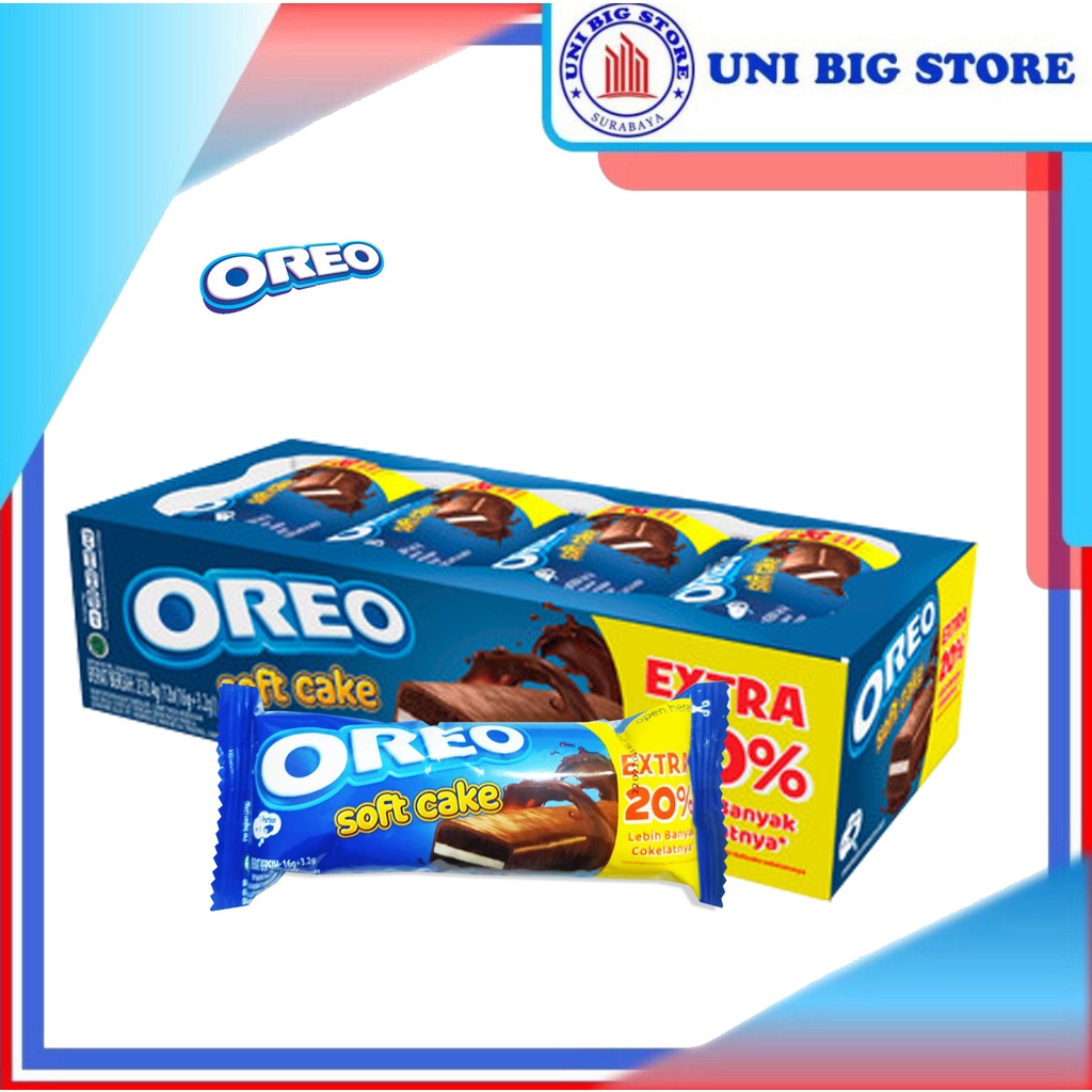 

Oreo Soft Cake Vanilla 16 gr 12 pcs Kue Bolu Vanila BOX