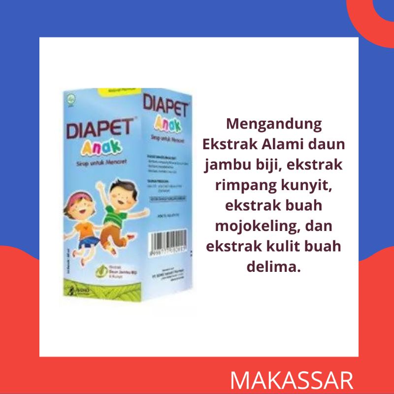 DIAPET ANAK SIRUP 60ML | obat diare anak