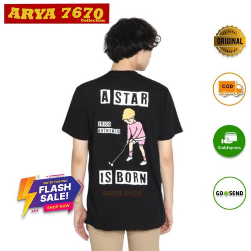 [PROMO] Erigo T-Shirt Stick Boy Black Original Size M - Harga Termurah