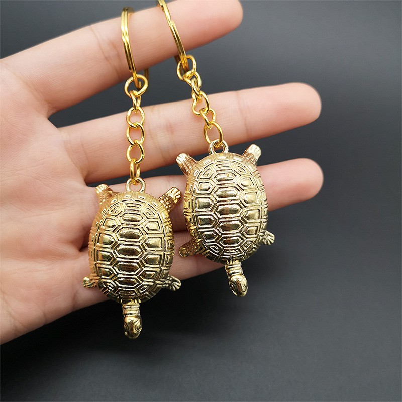 开光仪式日本金钱龟钥匙扣 Lucky Gold Turtle-Japan Sensoji Temple Golden Tortoise Keychain