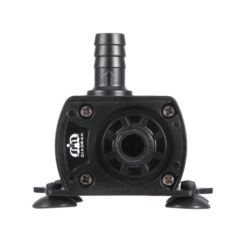 Pompa Air Mini USB Brushless Submersible Aquarium 5V - QR50A - Black