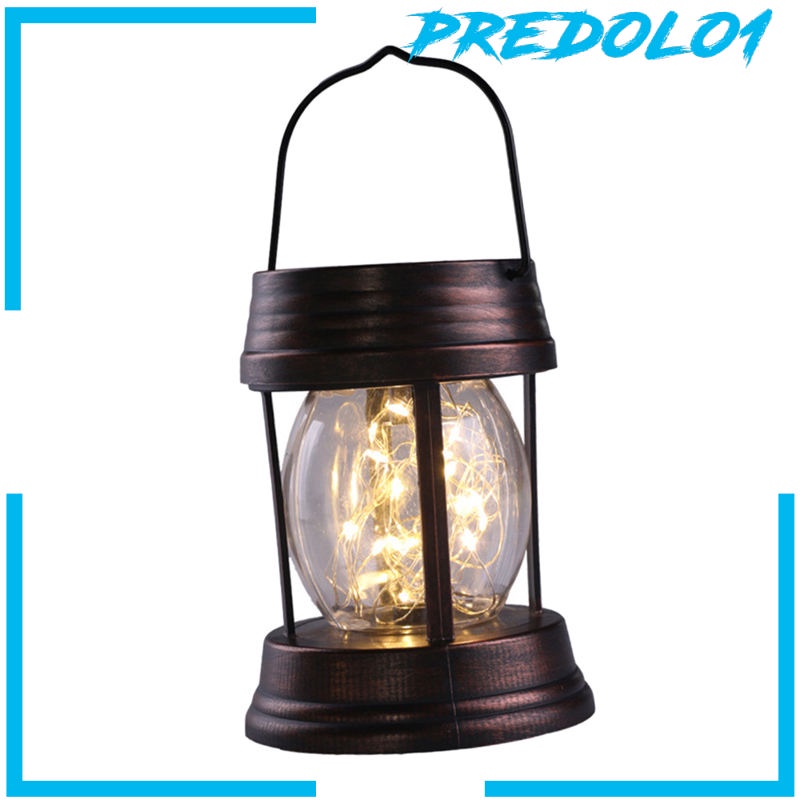 (Predolo1) Lampu Lentera Led Tenaga Surya Ip64 Untuk Dekorasi Taman / Halaman / Pohon / Paviliun