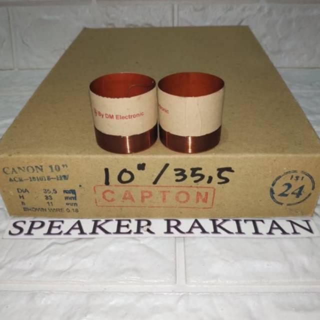 Spul Sepul Spool voice coil speaker 10 inch canon/ACR-1018-HW 35,5mm .(2pcs)