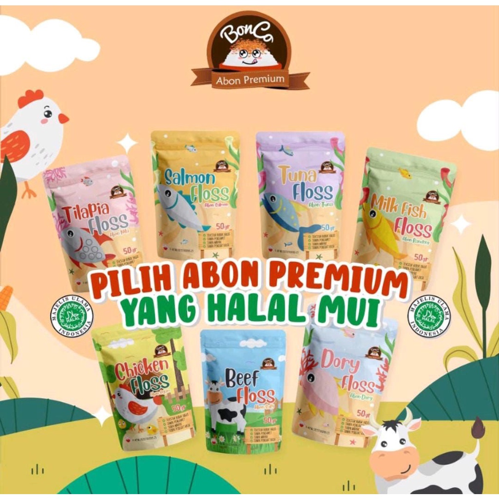 ABON BONCO AYAM SAPI TUNA 50GR ABON MPASI BAYI | ABON MPASI | ABON PREMIUM | MAKANAN BAYI | ABON BAYI