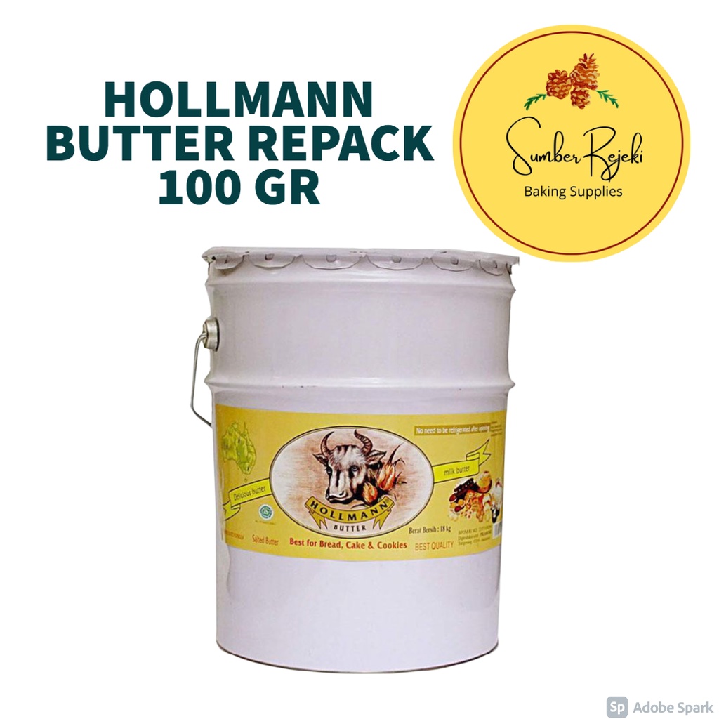 

Hollman Hollmann Butter | Mentega 100 Gr / 100Gr