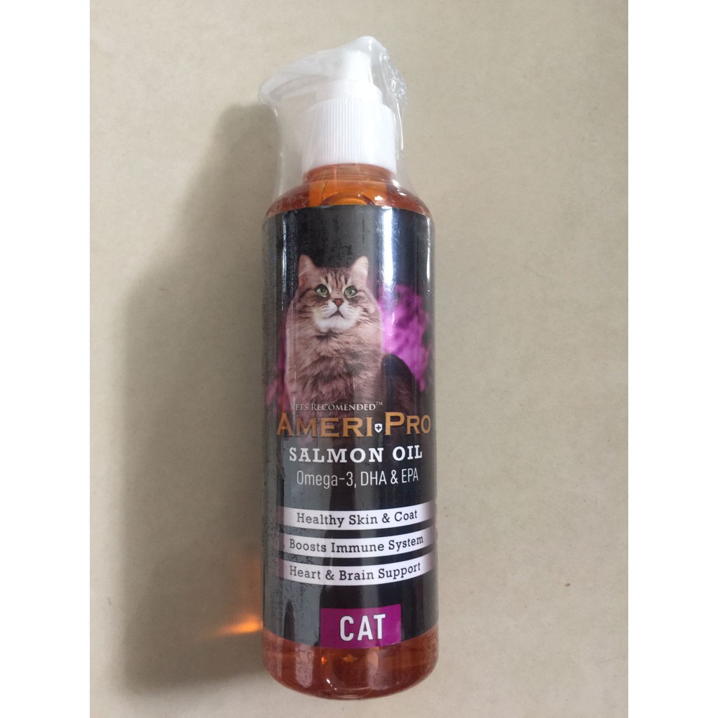 Vitamin Bulu AmeriPro Salmon Oil Cat 250ml Ameri Pro Daya Tahan Tubuh