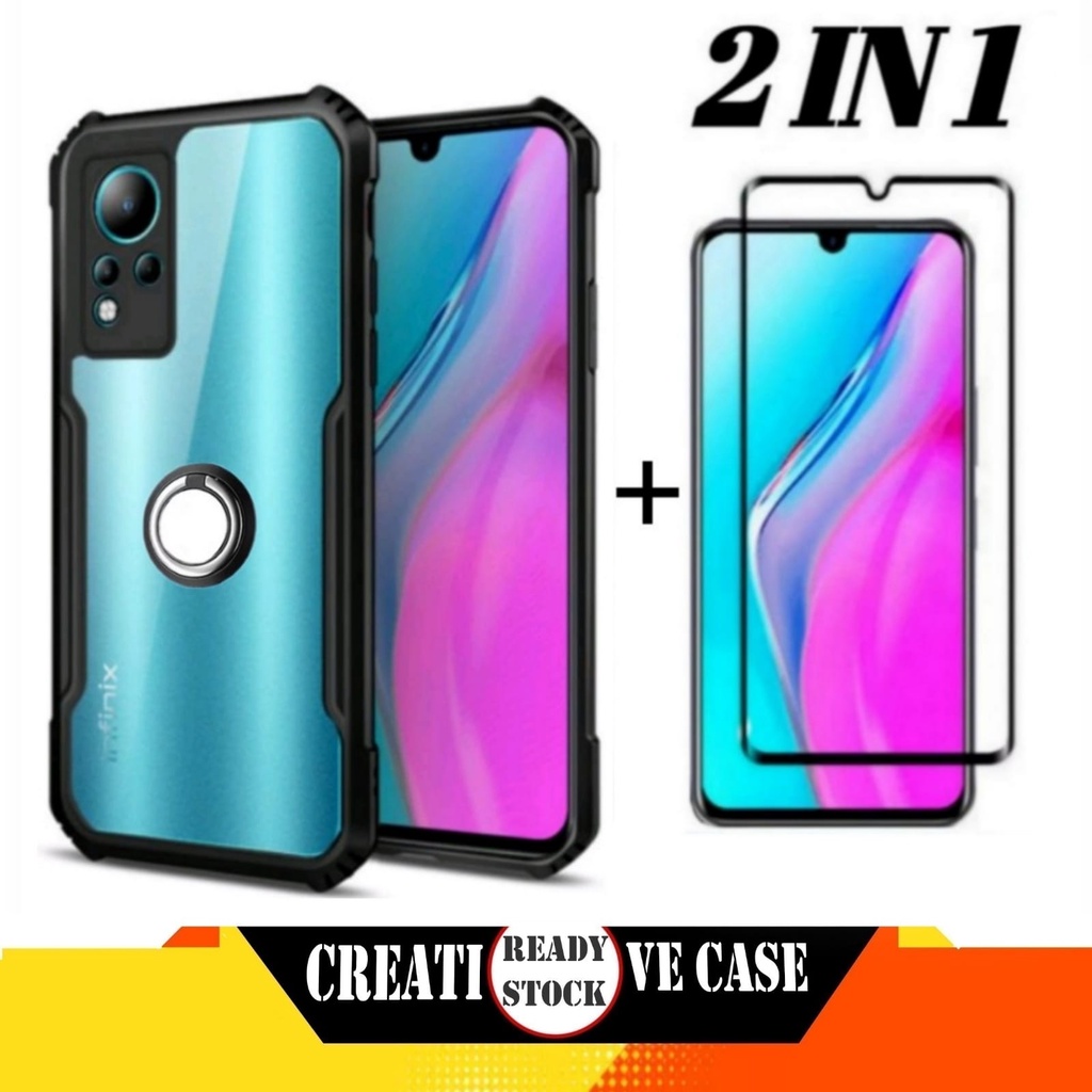 Jual Paket Inc Case Infinix Note Infinix Note Nfc Transparan Rinkg Shopee Indonesia