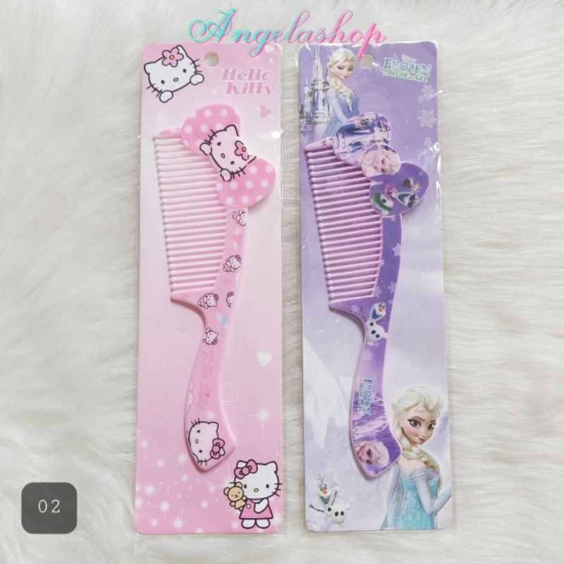 Sisir fancy hellokitty/Sisir karakter/Sisir fancy murah/Sisir fancy frozen ada 3 type