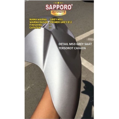 Cat Semprot Sapporo Ultimate M53 grey / Sapporo Spray / Pilok / Pylox/Sapporo warna Abu