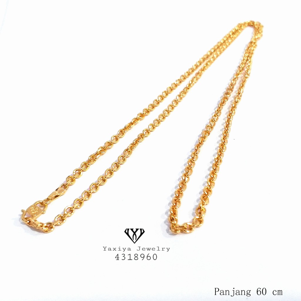 

Kalung Rantai Nuri Kecil Lapis Emas Perhiasan Imitasi Gold Yaxiya 130