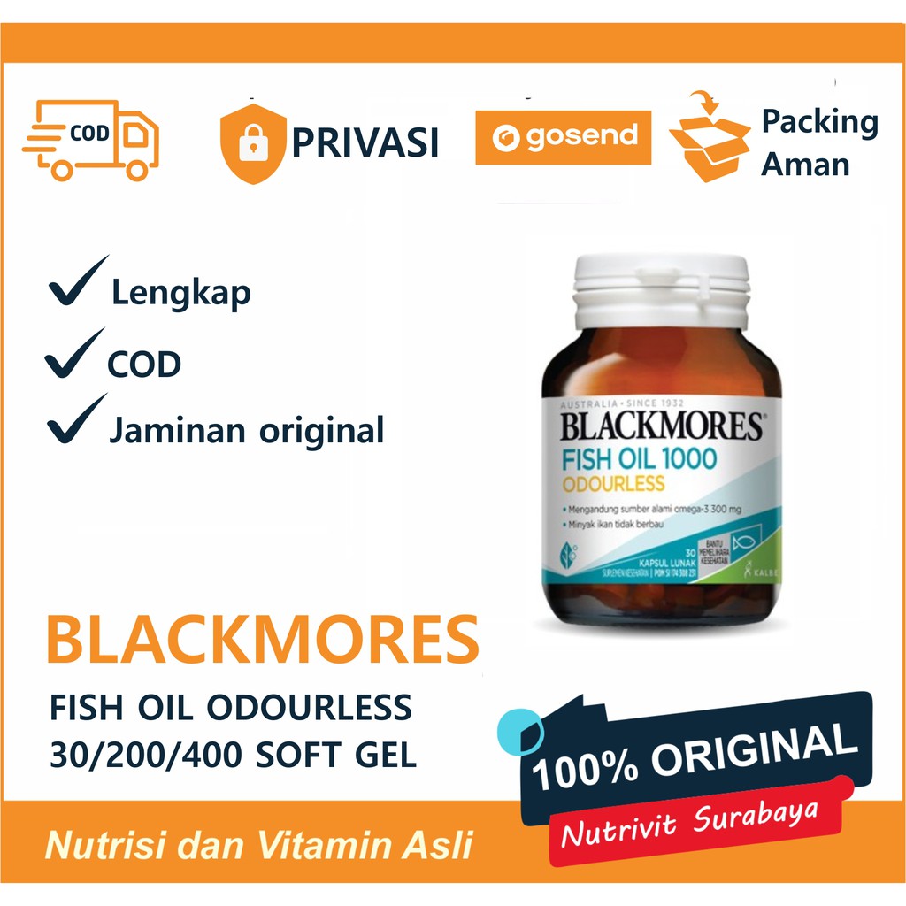 Blackmores Odourless Fish Oil 1000