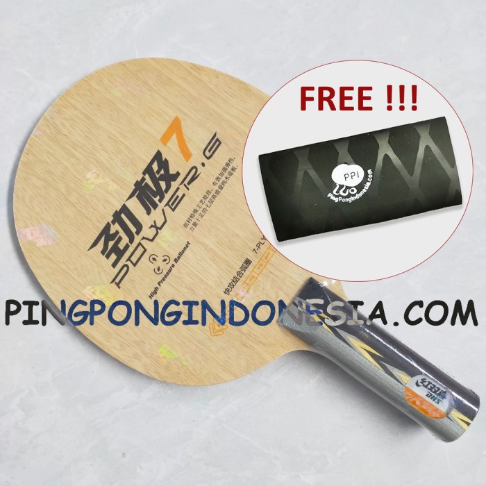 DHS PG7 - ST - Blade Kayu Pingpong Tenis Meja Bat Bet