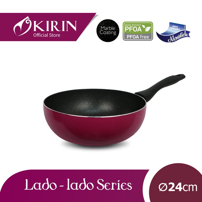 KIRIN DEEP (WOK) FRY PAN 24cm LADO-LADO SERIES