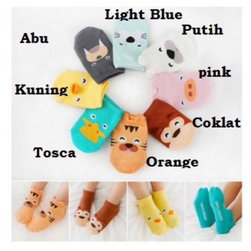 Kaos Kaki Anak Bayi Balita Kaos Kaki Korea Import Kaos Kaki 3D Motif Imut Lucu Murah Harga Grosir HQ