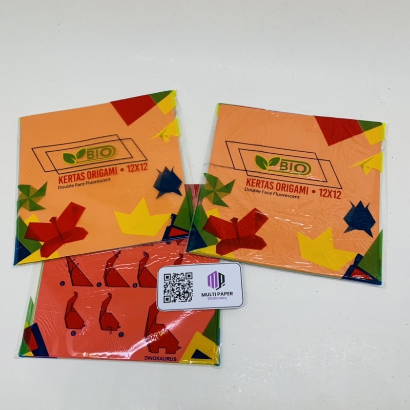 

Kertas Origami Bio 12x12 Double Face Fluorescent Isi 3 Pack