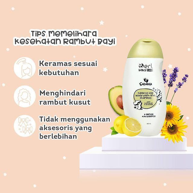 B Erl Baby Care Salsabila Head to Toe Body Wash &amp; Shampoo Essential Oil