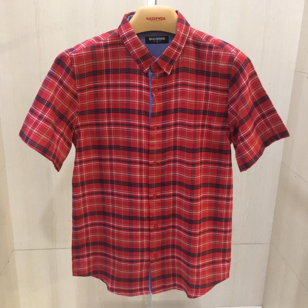 KEMEJA MAN BAVERRE / KEMEJA KOTAK HASSENDA / BAJU PRIA