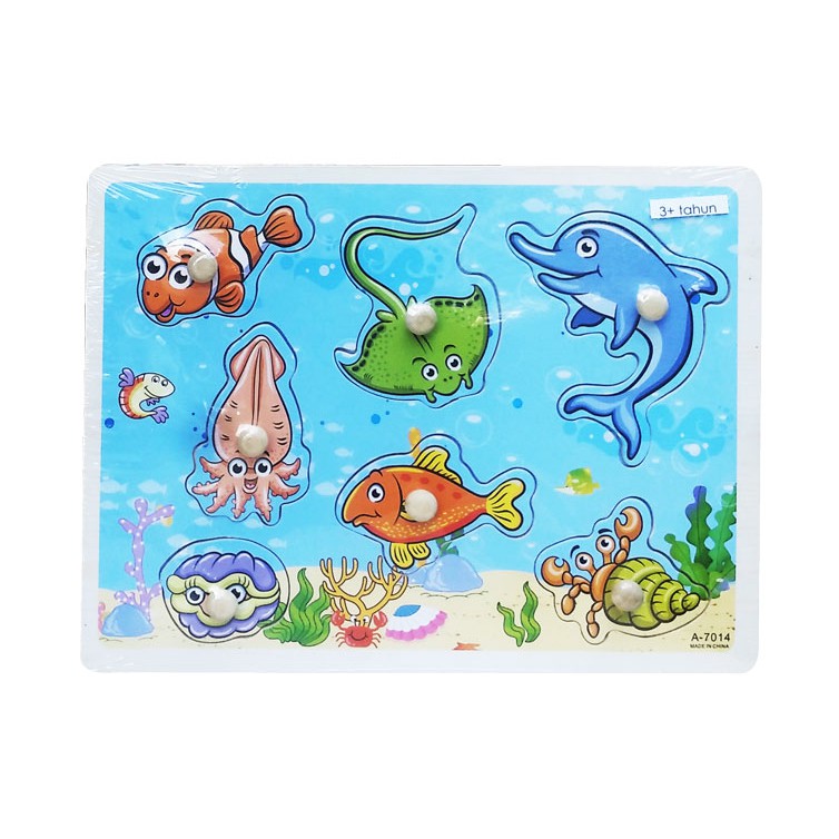 PUZZLE PIN NAIL HEWAN LAUT / SERANGGA -  SEA ANIMALS / INSECT