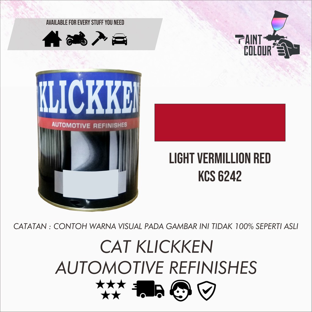 Cat Klickken Automotive Refinishes - Light Vermillion Red KCS 6242