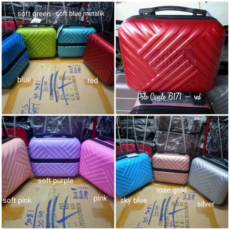 Beauty Case 14 12 Inch Koper Kabin Mini Polo Cavallo Freedom Marcello Fiber Travel Bag Kosmetik