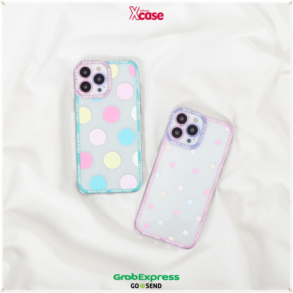 Clear Softcase Big &amp; Little Polkadot Full Lens Cover For iPhone 7 8 SE 7+ 8+ X XR XS MAX 11 12 13 MINI PRO MAX