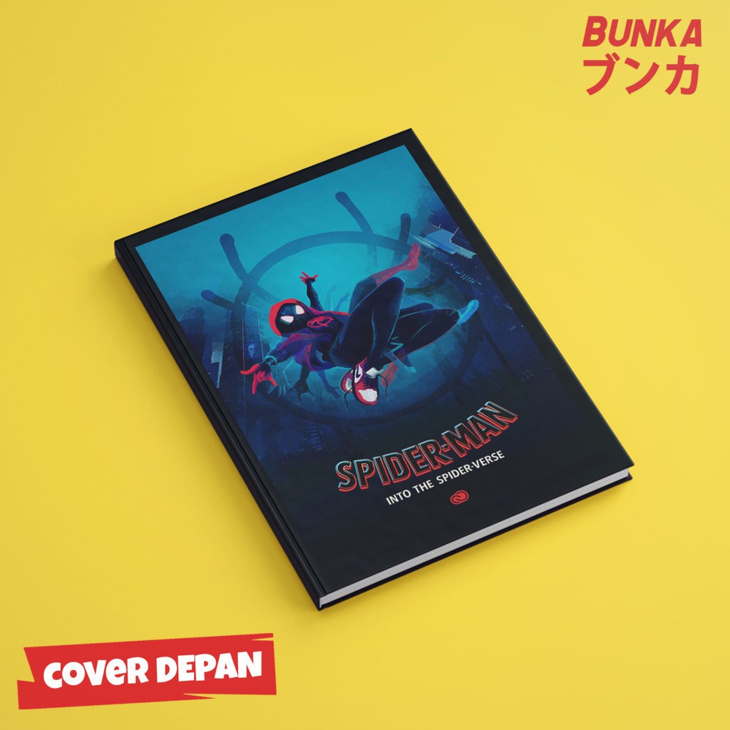 

Notebook Spiderman into the Spiderverse B Hardcover A5 Buku Tulis Catatan Note Agenda Planner Jurnal