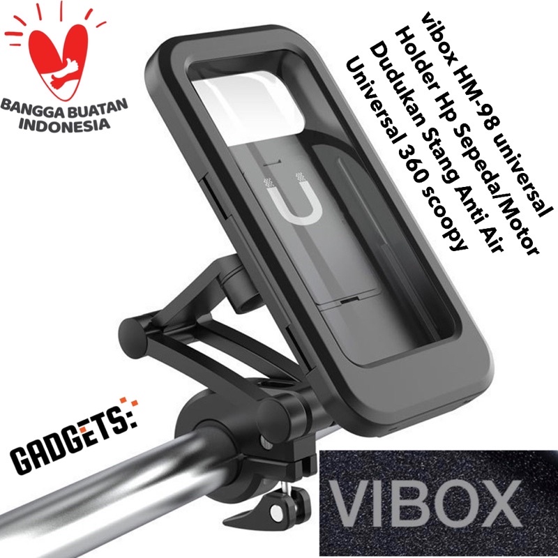 vibox Holder HM98 stang sepeda united genio pasific motor homda scoopy yamaha ext