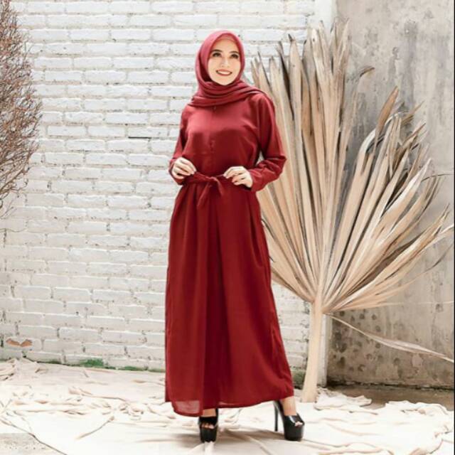 COD (BISA BYR DITEMPAT) GAMIS WANITA FAUZIAH DRESS