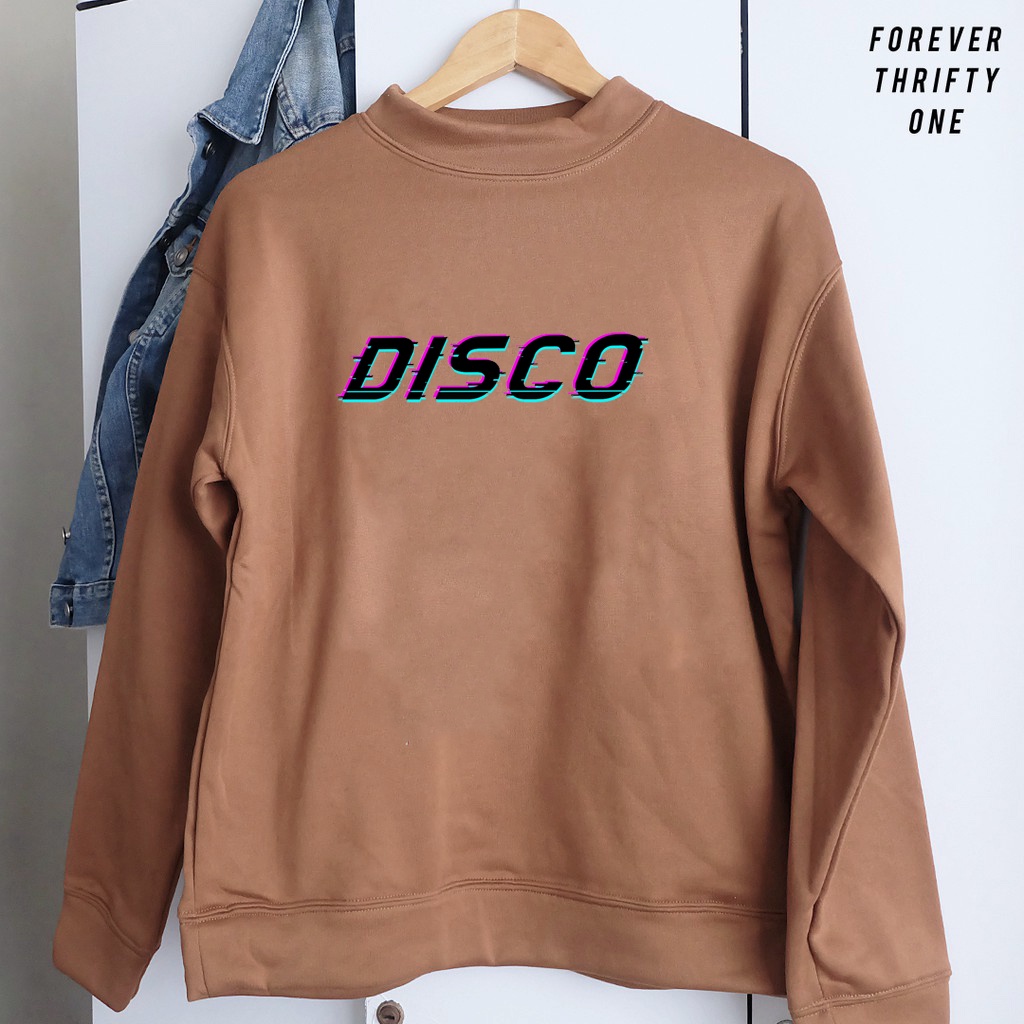 Sweater Disco Aesthetic Pria &amp; Wanita | Sweater Korea Style Fleece Cotton | Dhea Fashion