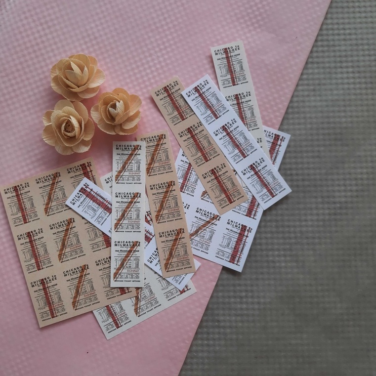 

Tiket Vintage Bahan Kertas Karton