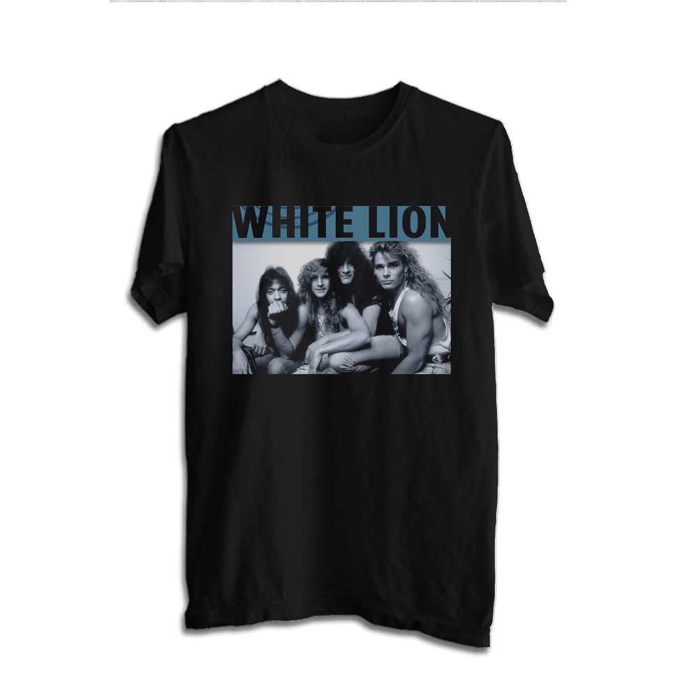 KAOS BAND WHITE LION TSHIRT MUSIK ROCK WHITE 08