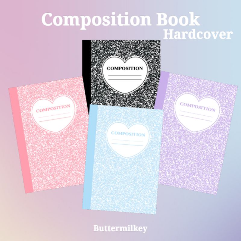 

Buttermilkey • Composition book • Love • Hardcover (A5)