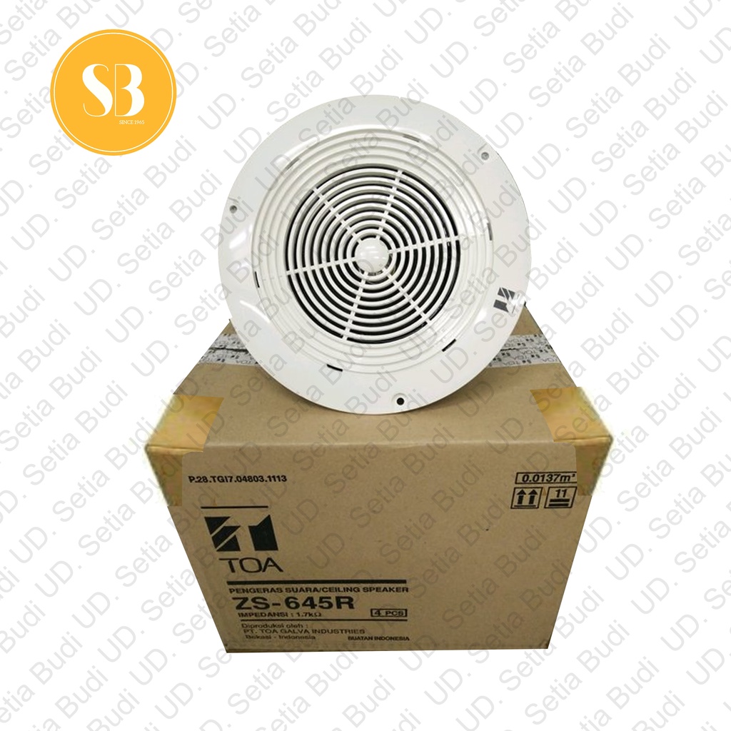 TOA ZS-645R Speaker Plafon Ceiling 6 Watt 645 R