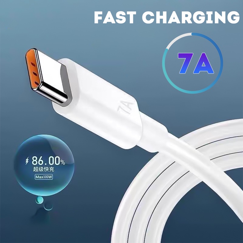 7a Kabel Fast Charging Tipe C 0.25-2M Untuk Samsung / Huawei / Xiaomi