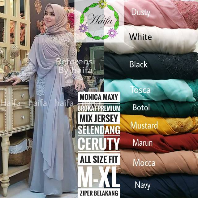 Model Baju Gamis Babydoll Brokat Inspirasi