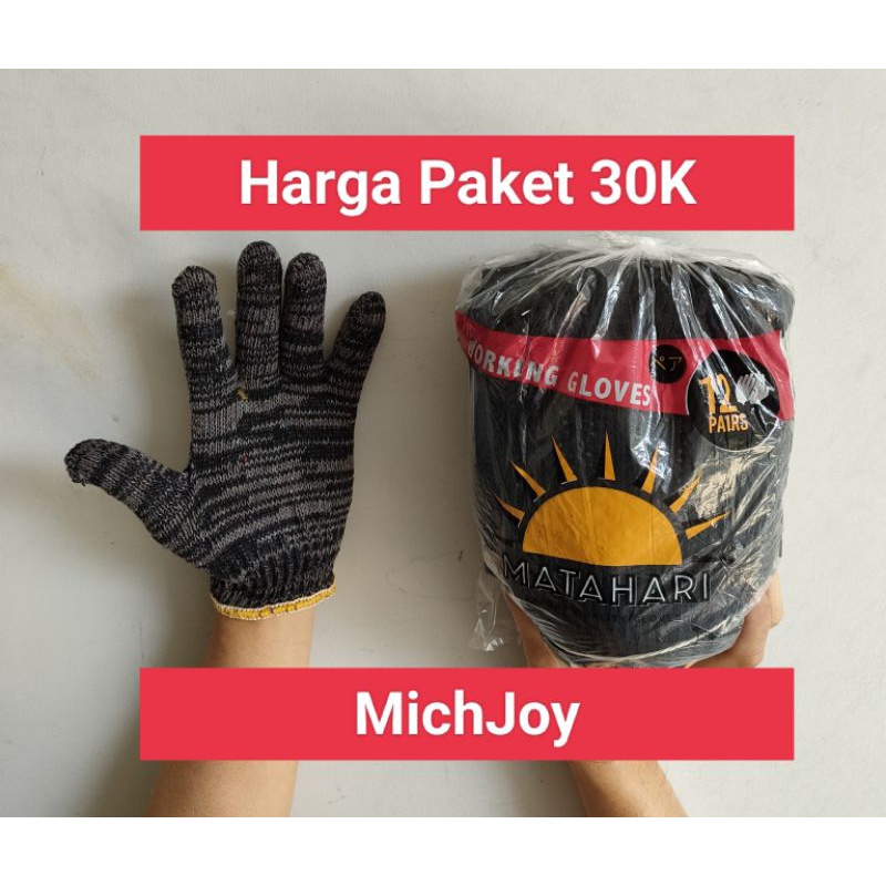 PROMO....BONUS......, PROMO.....!!!!!  Sarung Tangan Matahari Bintik Paket 30K Kuning Hitam Maron Putih